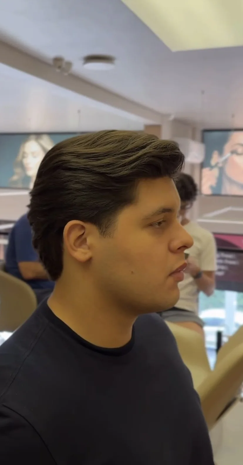 Corte masculino finalizado na Identidade Studio